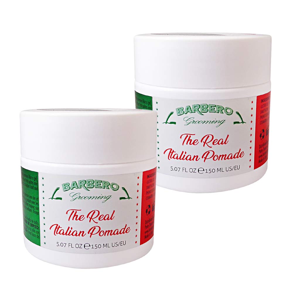 Grooming the Real Italian Pomade Medium Hold 5.07 oz / 150 ml pack of 2