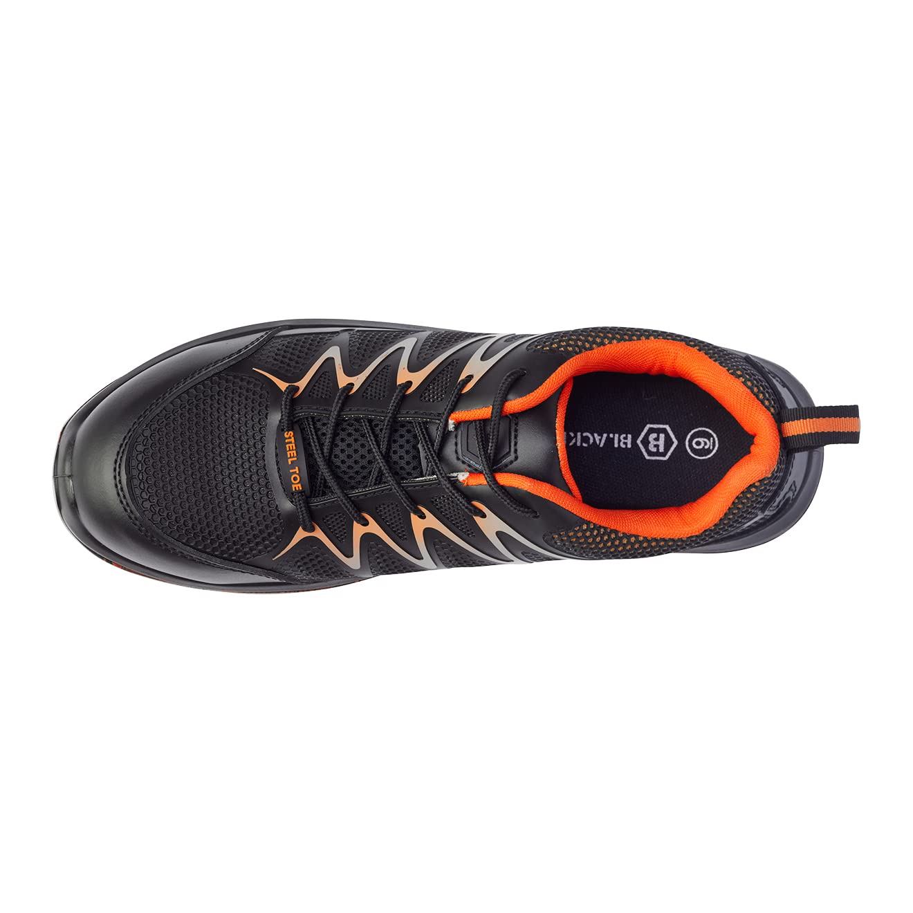 Blackrock Dover S1-P Zapatillas de seguridad ligeras, antiestáticas, cuero, calzado de trabajo, puntera de acero y entresuela protectora de acero, suela antideslizante, zapatillas de seguridad