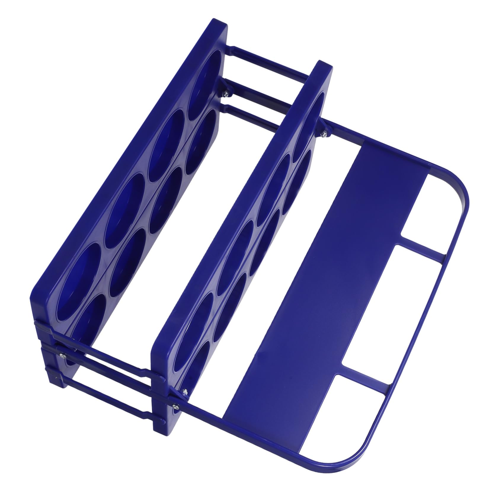 Generic Foldable Cup Beverage Holder with Handle Reusable Drink Carrier for Parties and Restaurants Portable Plastic Drink Organizer for Outdoor Activities and Group Use