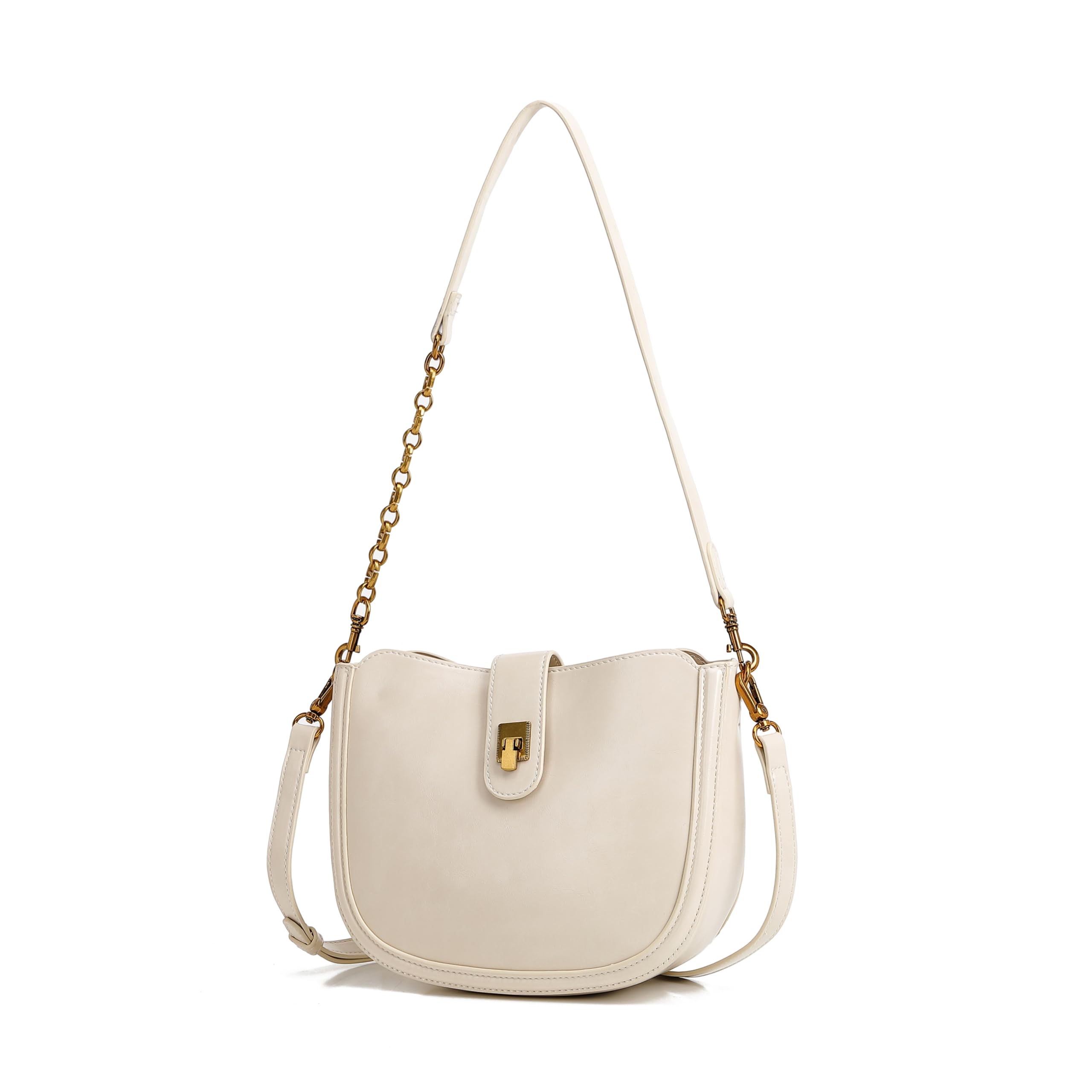 Women’s PU Leather Shoulder Bag, Fashion Hobo Crossbody Handbag with Adjustable Strap, Casual Underarm Purse