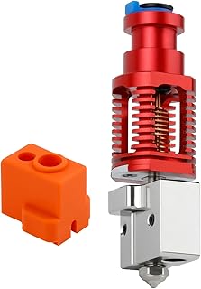 Upgrade Up to 500℃ Red Lizard K1 Volcano All Metal Hotend High Flow Plated Copper Bimetal Heatbreak Compatible with Voron 2.4 Prusa I3 MK3 MK3S DDB Titan Extruder V6 Hot End 3D Printer