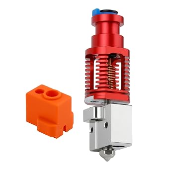 Upgrade Up to 500C Red Lizard K1 Volcano All Metal Hotend High Flow Plated Copper Bimetal Heatbreak Compatible with Voron 2.4 Prusa I3 MK3 MK3S DDB Titan Extruder V6 Hot End 3D Printer