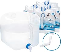 Vista 11 de Jarra plegable para almacenamiento de agua, 4×5.3 galones, sin BPA, para camping, senderismo, caravana al aire libre y emergencia, contenedor