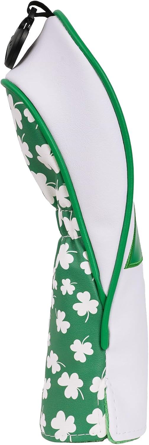 Craftsman Golf 1pc or 4pcs Golf Club Head Covers Headcovers for Woods and Driver Hybrids Clover Clover Floral Tropical Hawaiian Gifts for Men Women