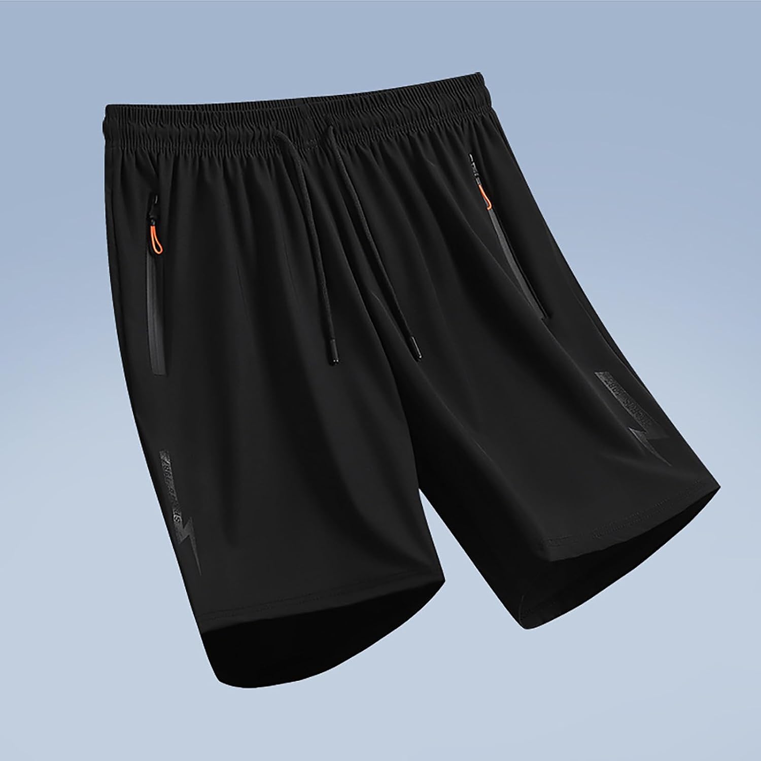 Mens Athletic Shorts with Zipper Pockets Lightweight Quick Dry Baggy Workout Shorts for Gym Basketball Running