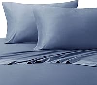 Vista 24 de Juego de sábanas sedosas y suaves de bambú-algodón híbrido, sábanas de cama 100 % de bambú-algodón.