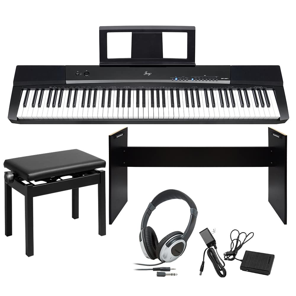 Amazon | JOY DP-881 ブラック 電子ピアノ 88鍵盤 ヘッドホン・専用