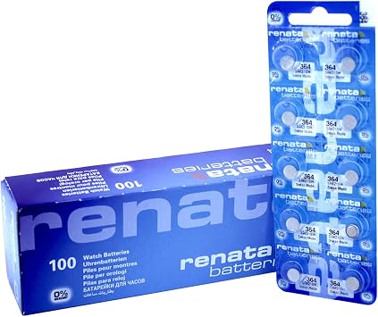 Renata 364 Button Cell 1.55V SR621SW Pack of 10