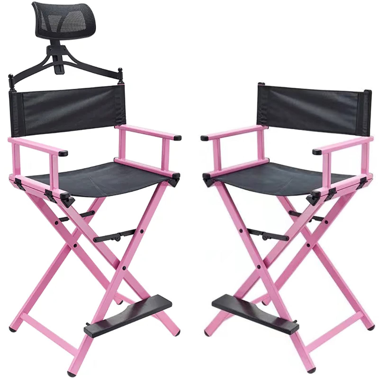 Tragbarer Aluminium-Stuhl für Make-up-Künstler – leichtes, faltbares Design für den Außenbereich, ideal für Profis und Make-up-Künstler unterwegs, perfekt für Beauty-Events.