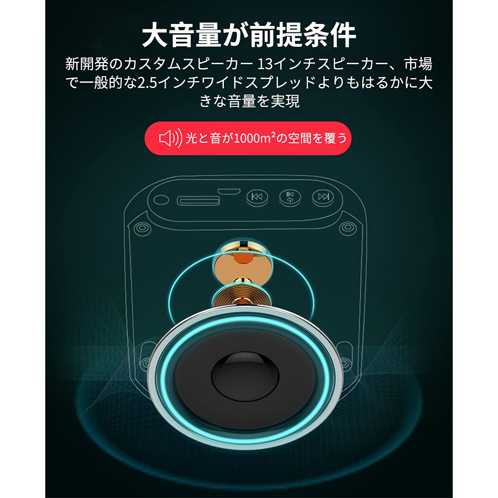 Amazon.co.jp: SANOVO ポータブルアンプ 小型スピーカー 手持ちの