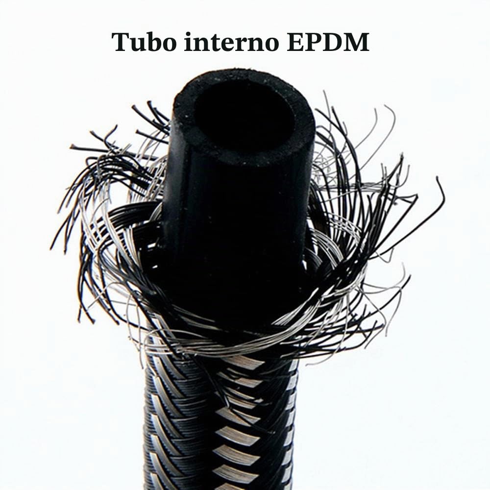 Industrial | Tubo del Rubinetto | Inossidabile Braided hose, G1/2-G1/2 Tubi di Collegamento Lunghi 1.5M, Soffione Doccia, Rubinetto Cucina e Bagno.