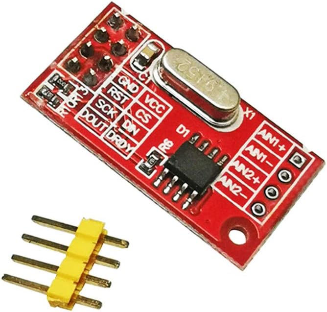 Taidacent 2PCS TM7705 AD7705 Dual 16 bit ADC Data Acquisition Module Input Gain Programmable SPI Interface