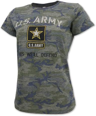 Army Ladies Vintage Camo Stencil 
