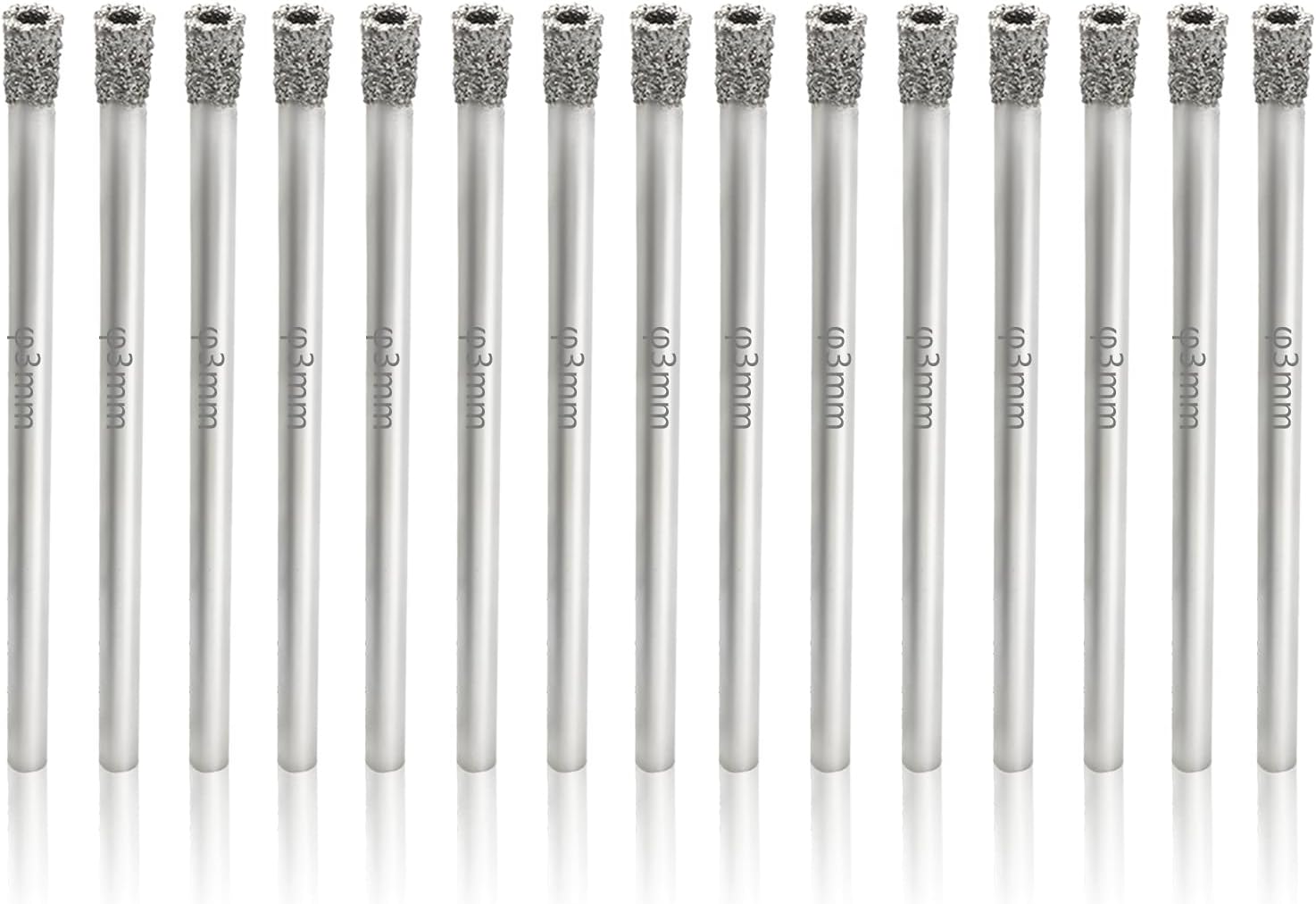 1/8" / 3mm Diamond Hole Saw, Glass Tile Hole Saw -15 Pieces