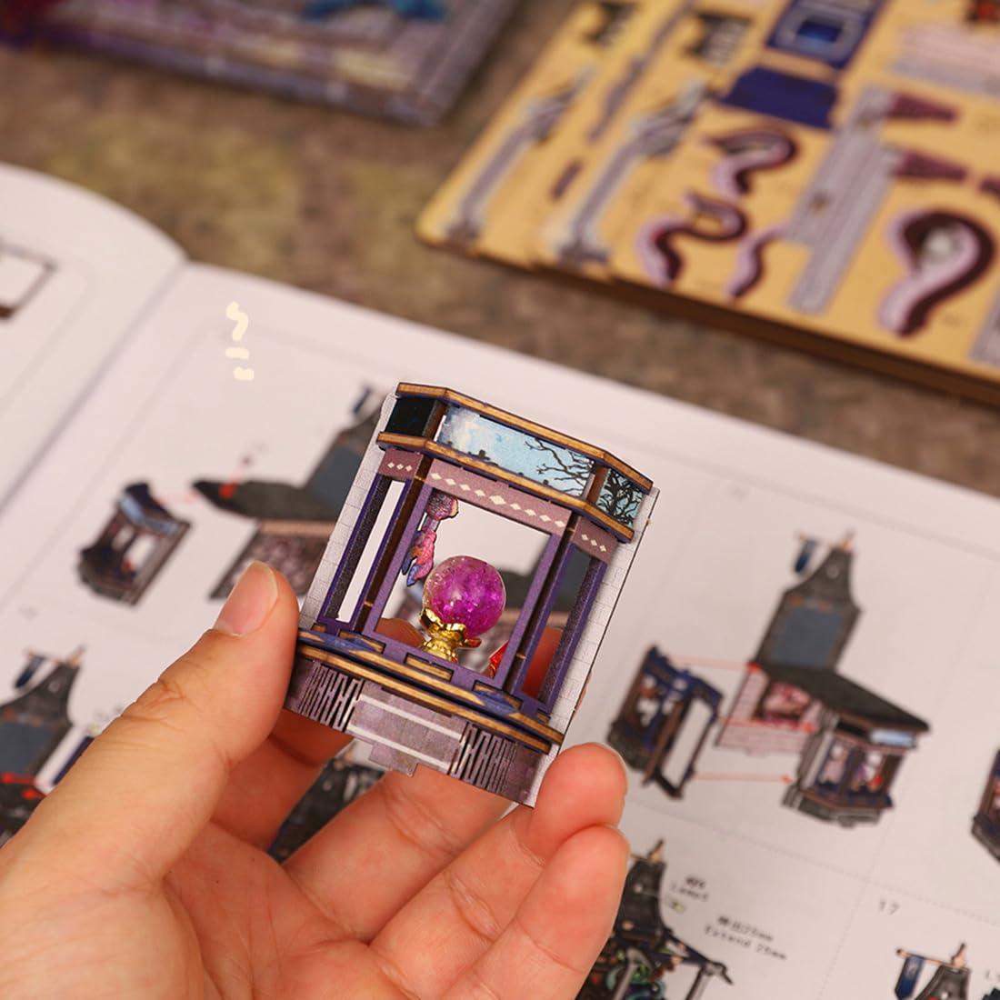 300+ pezzi DIY Magic Castle Modellino casetta puzzle in legno 3D | Regalo per Natale, Halloween, compleanno, decorazione fatta a mano per gli amanti del fai da te, decorazione creativa