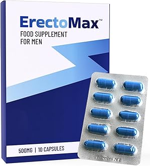 10 Capsules | 100% Natural Herbal Supplement | Male Enhancing Pill | Fast-Acting Formula | 10 Small Easy Swallow Ginseng Pills for Men