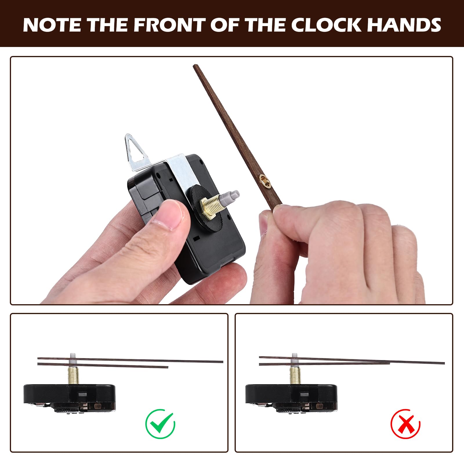 CUORE ROSSO MANI Fai Da Te Quarzo Orologio Da Parete Meccanismo Di - Foto 8