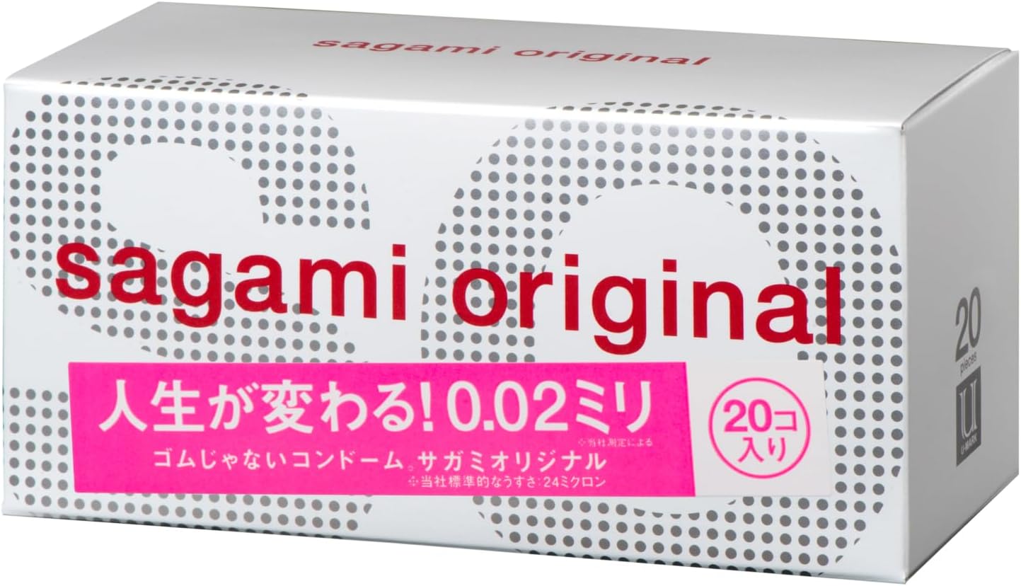 Sagami Original 【Single Item】 002 Condom Ultra-thin Polyurethane 0.02 Millimeters 20-piece Pack