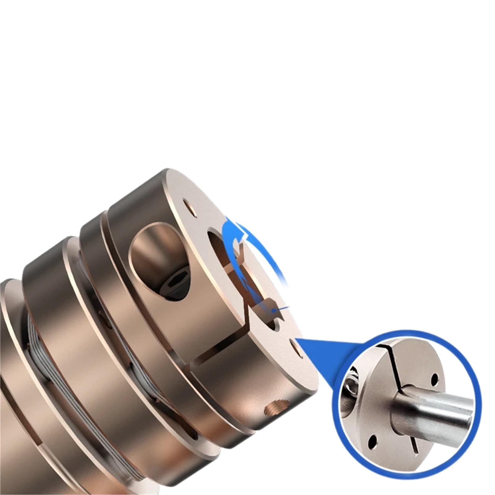 Sprzęgło wału z membraną elastyczną D56l64, średnica 56 mm, długość 64 mm, sprzęgło o dużym momencie obrotowym do śruby kulowej 10 32 mm Sprzęgła sprężynowe(More to Contact)