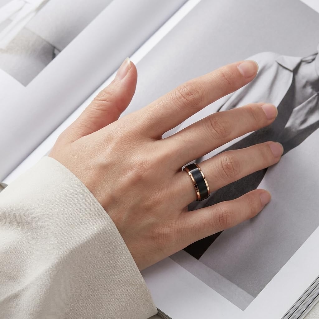 Stainless Steel Wedding Band Ring For Men Women Matte