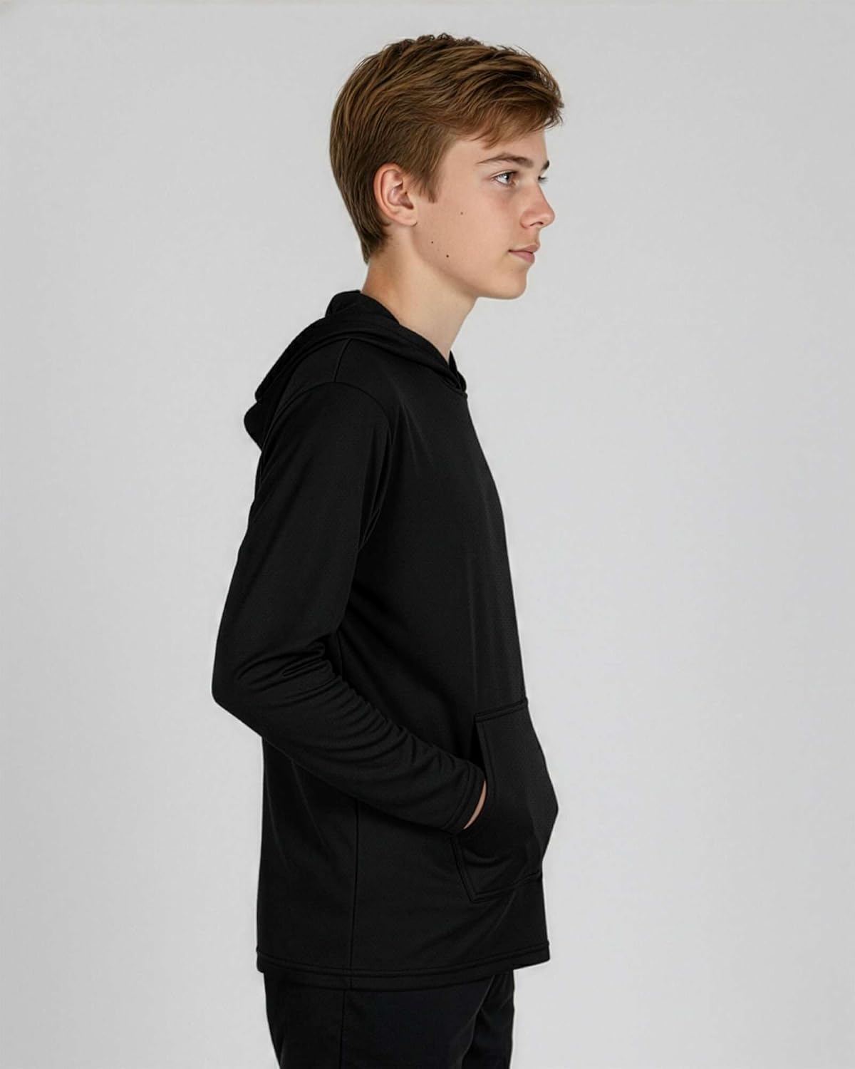 Real Essentials 3 Pack: Boys Hoodies – Youth Mesh Long Sleeve Sweatshirts with Pocket for Kids & Teens - Image 5