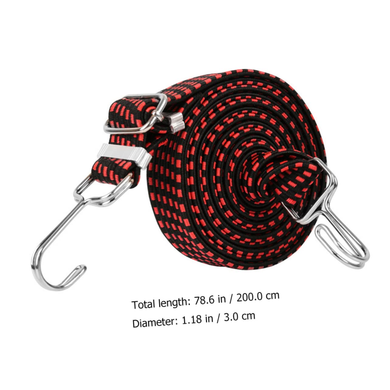 GALPADA 1Pc Elastic Bike Luggage Strap Widened Motorcycle Strap with Hooks for Secure Cargo for Trailers Boats Caravans and More Durable Easy to Store