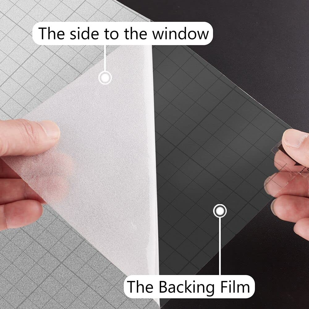NINETREX Film d'intimité pour Fenêtre en Verre Opaque Blanc, Vinyle Amovible UV(90 * 400cm)