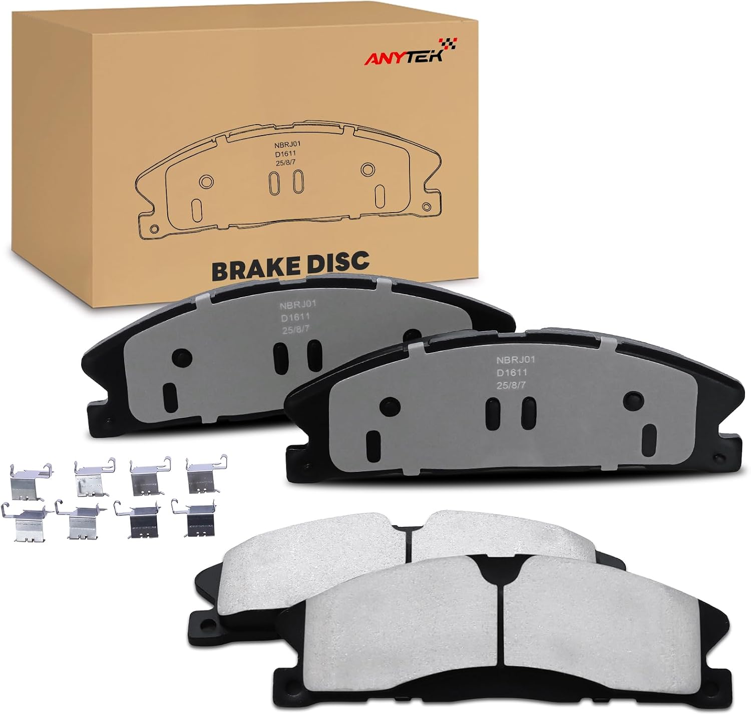 Front Drilled and Slotted Disc Brake Rotors & Pads for Lincoln MKS MKT 2013 2014 2015 2016-2019 for Ford Explorer Flex Police Interceptor Special Service Police Taurus Replace# 54188 D1611