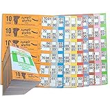 Jumbo Bingo 750 BOOKS 10 PAGE GAME STRIPS OF 6 TV TICKET SHEET BIG BOLD NUMBERS