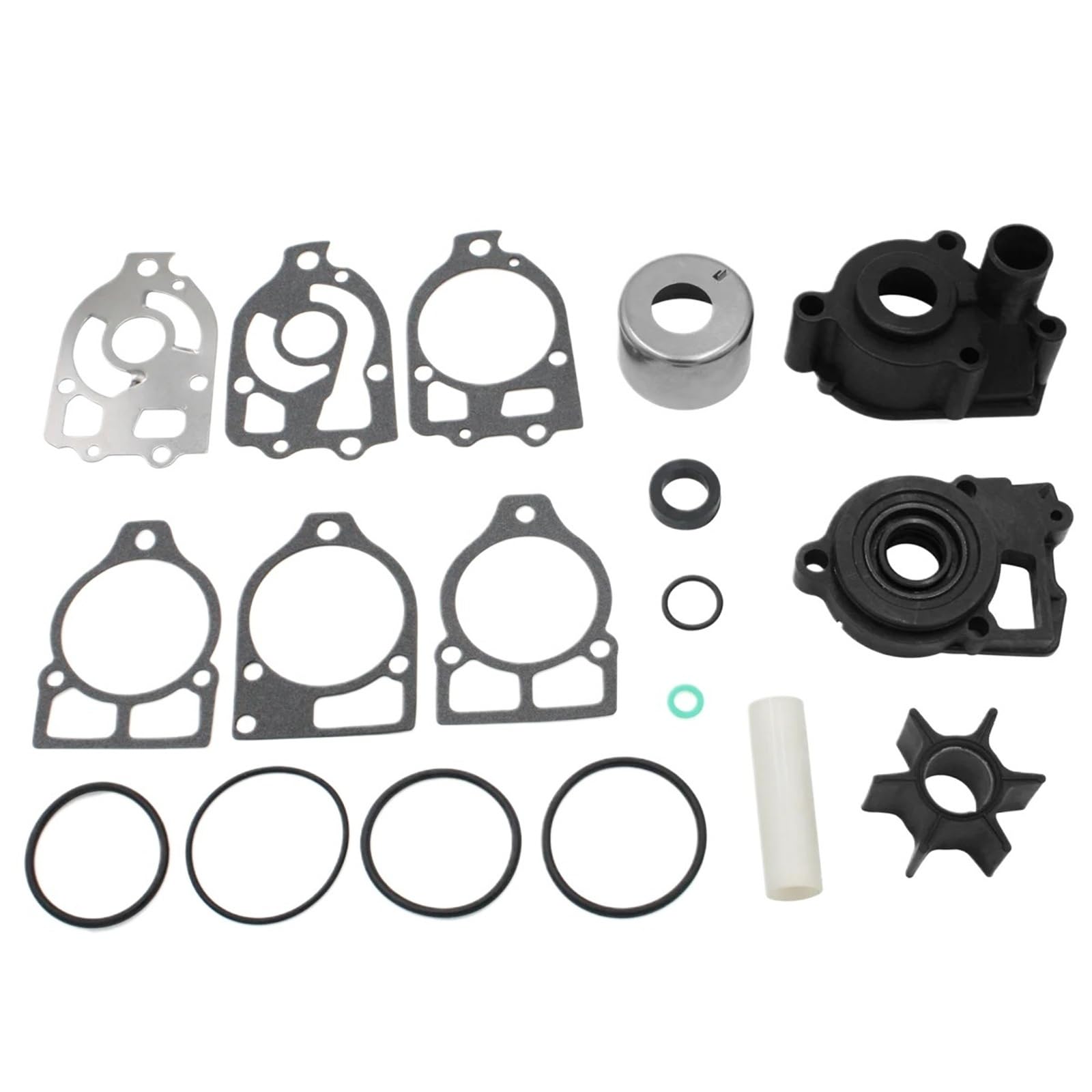 46-96148A8 Kit di riparazione girante pompa acqua con alloggiamento/base for motore fuoribordo Mercury V6 150-225 HP 46-42579A4 46-44292A3