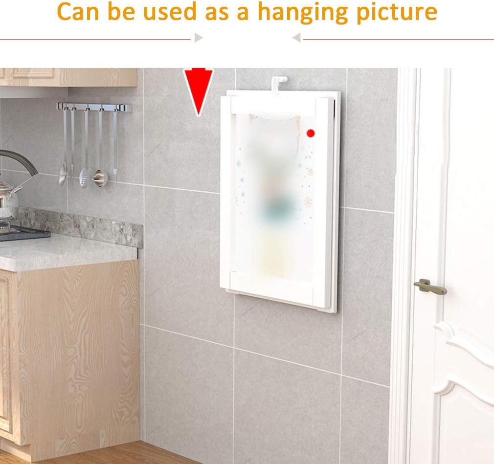 Invisible Wall Mounted Drop Leaf Floating Multi Function Workbench Table with Screws Convertible to Painting Desk or Computer Desk Ideal for Home Office or Kitchen (100x50cm/39x20i