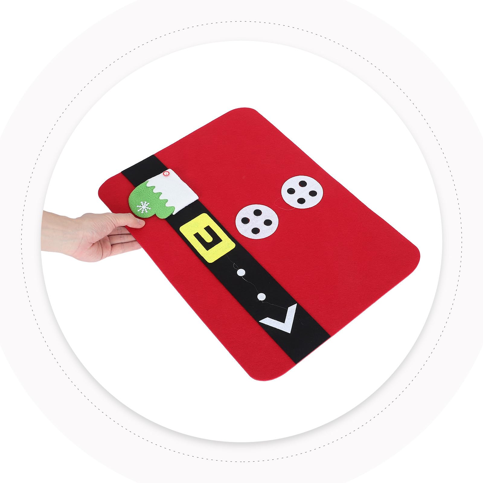 PRETYZOOM 4 Piezas Manteles Individuales para Navidad con Diseño Festivo para Mesa de Hogar y Hotel para Decoración Navideña y Protección de Superficies