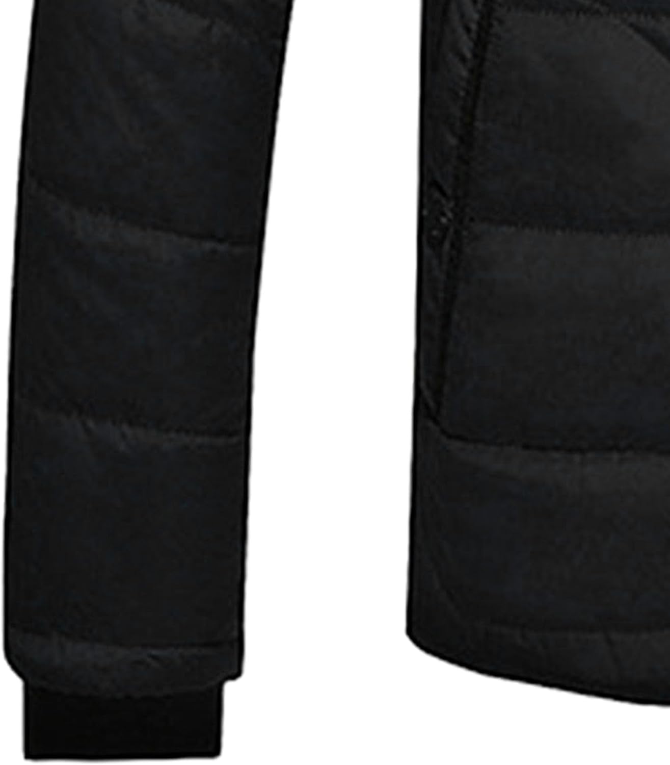 Men's Hooded Fur Collar Jacket Thick Sherpa Lined Qulited Outwear Winter Warm Windproof Padded Coat