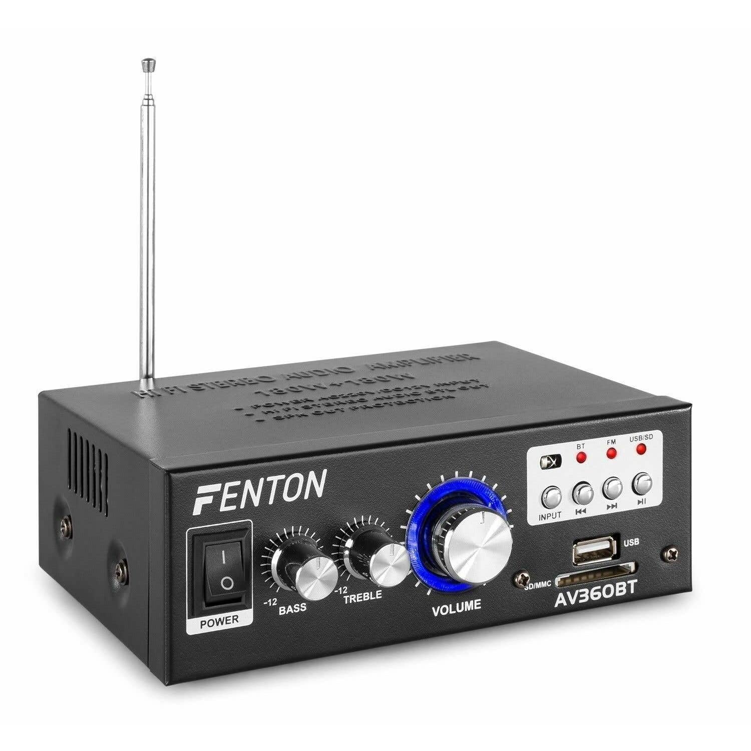 Mini Amplificatore 2x40W con BT/SD/USB / MP3