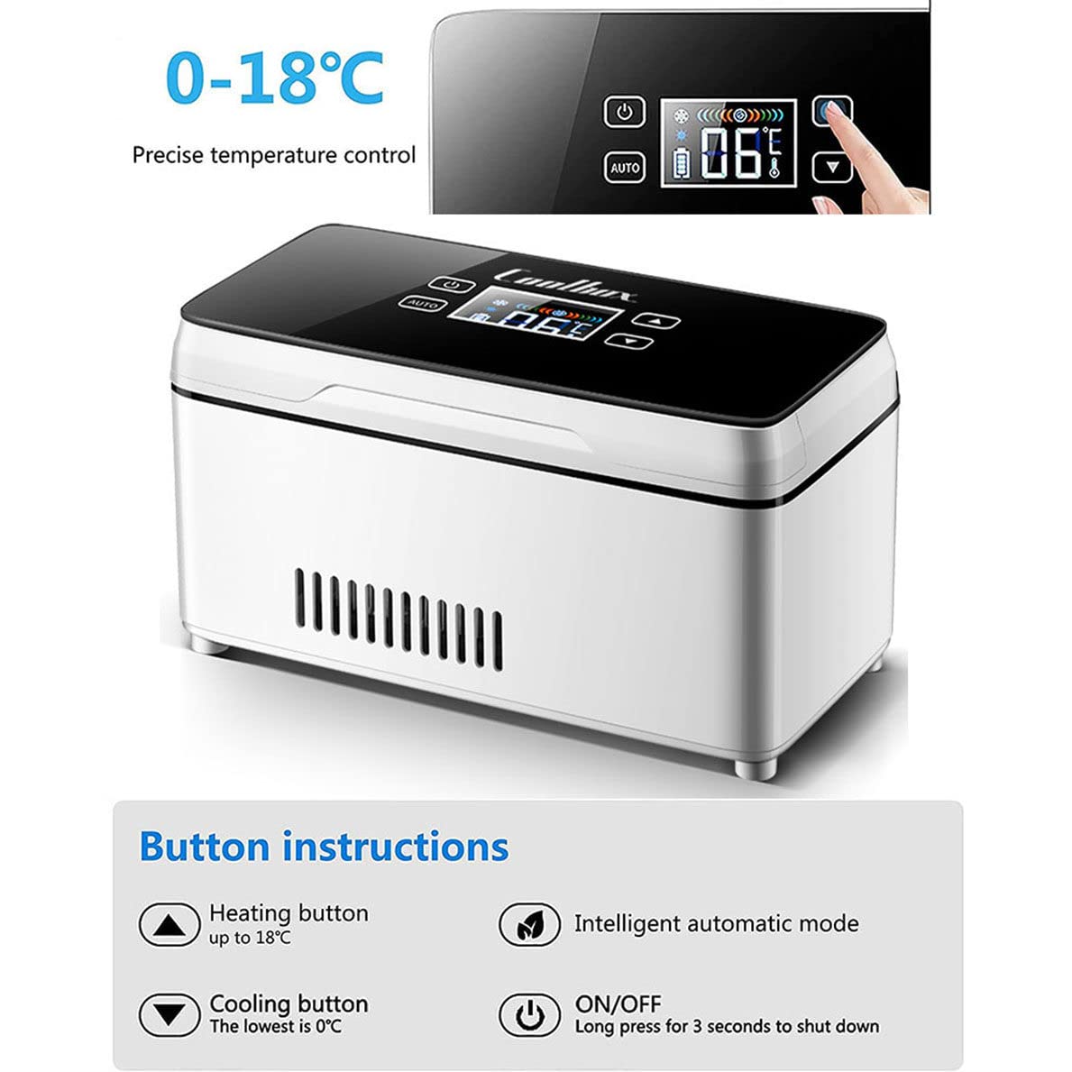 Refrigerador portátil de insulina USB refrigerado para medicamentos, viajes, hogar y coche