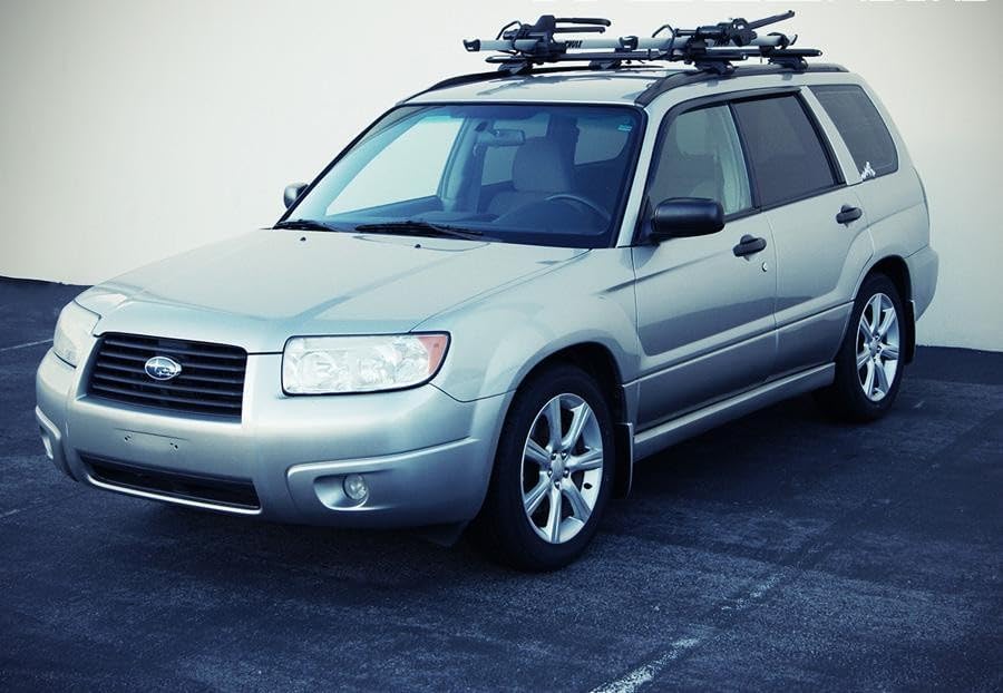 WellVisors Window Visors Wind Deflectors Compatible with Subaru 2003-2008 Forester Premium Series Rain Guards 3-847SU001