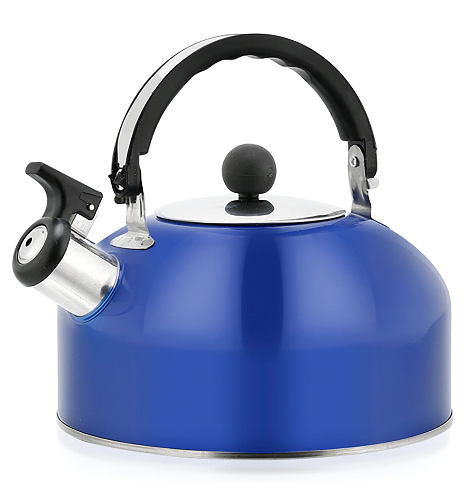 Photo 1 of 2.7 Quart (3 L) Tea Kettle, Food Grade Stainless Steel Teakettle is Best for Boiling Water, Brewing Tea, and Making Coffee (Dark Blue)