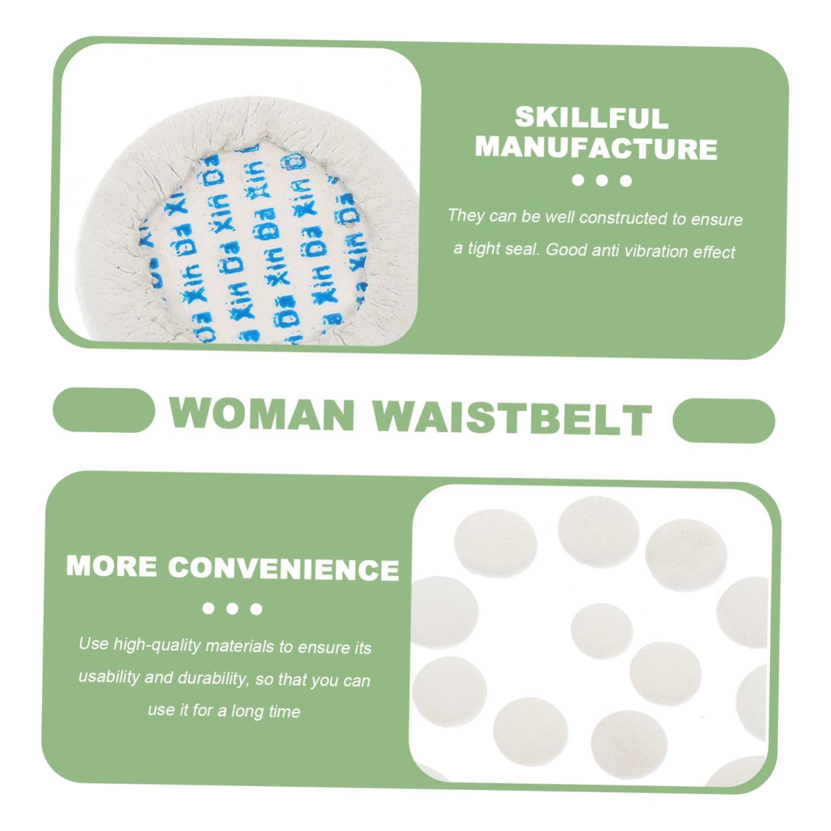 ibasenice 24pcs Bassoon Pads Bassoon Sound Hole Pad Bassoon Accessories White Sheepskin Reusable Random