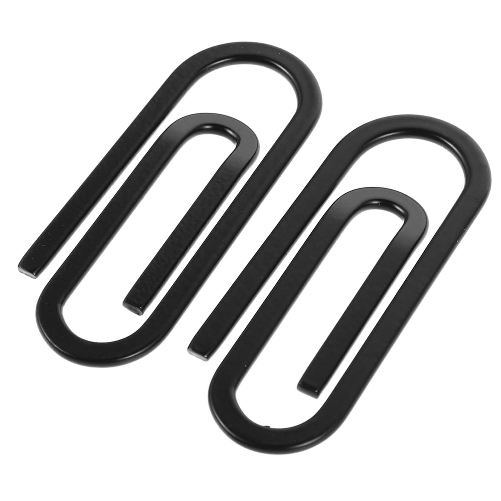 Ipetboom Mini Stainless Steel Paper Clips 2pcs Decorative Office Clips Multiuse Bookmarks Perfect for Office Personal Needs