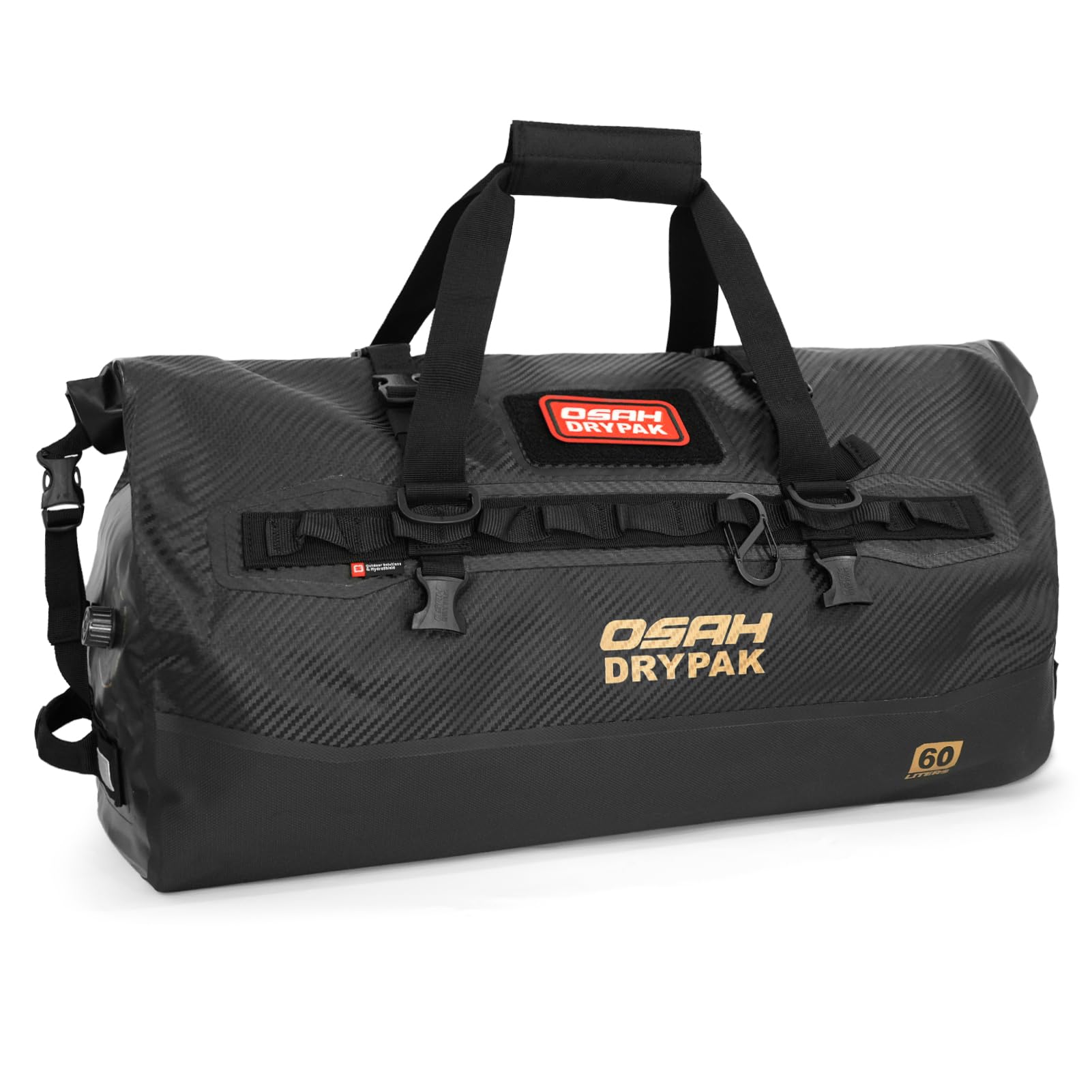OSAH DRYPAK Waterproof Duffel Bag 25L/40L/60L – Heavy-Duty Motorcycle Tail Bag, Roll-Top Dry Bag for Travel, Camping, Boating, Kayaking, Outdoor Adventure