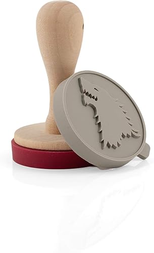 Miniatura 4 de Game Of Thrones Sellos de silicona para galletas | House Stark Dire Wolf & House Targaryen Dragon Emblems | Juego intercambiable de 2