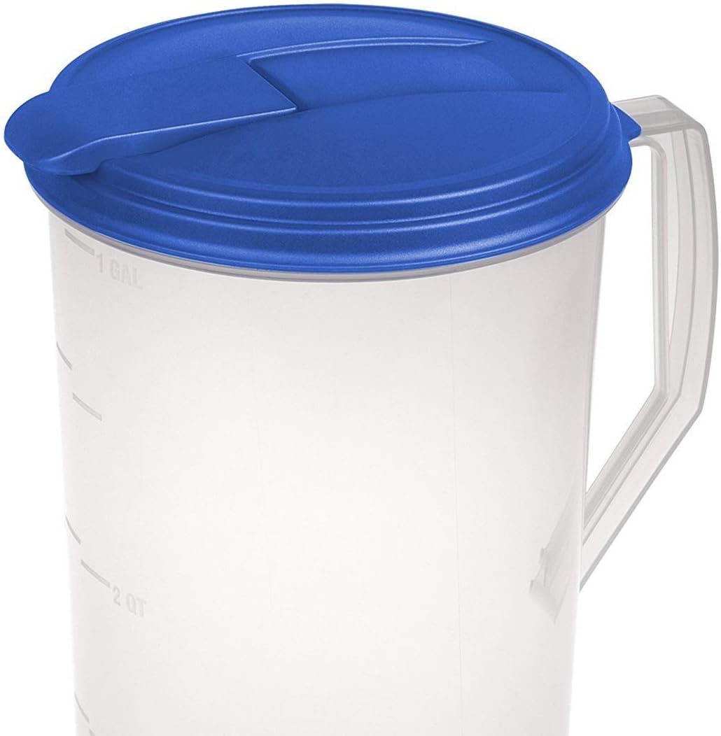 🛒 Flash Sale Sterilite 2 x 2 quart Round Pitcher, Blue Sky Lid with Clear base, Pack of 2