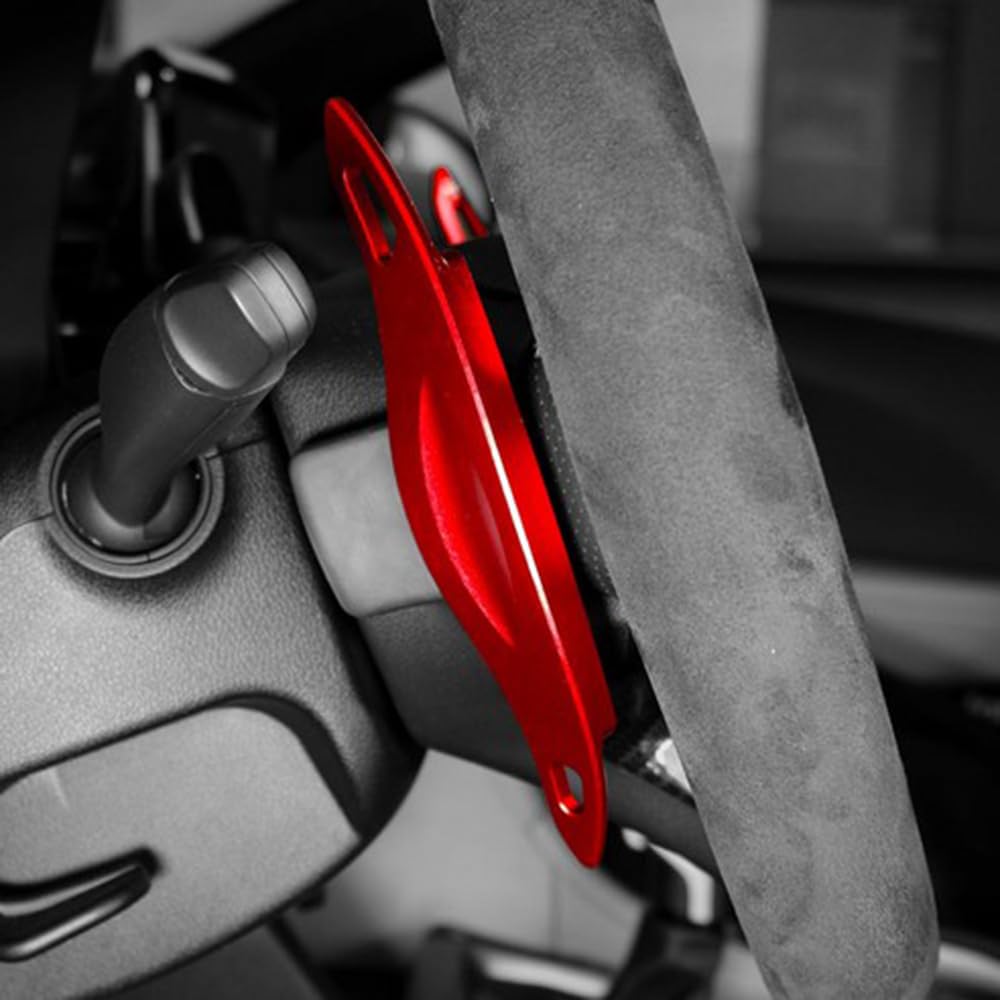 ontto Auto Lenkrad Schaltwippen Verlängerung Schaltpaddel Passt für Hyundai I30 Wagon N Line Veloster Kona Elantra Avante GT CN7 2019-2024 Schalthebel Metall Shift Paddle Shifter Erweiterung-Rot