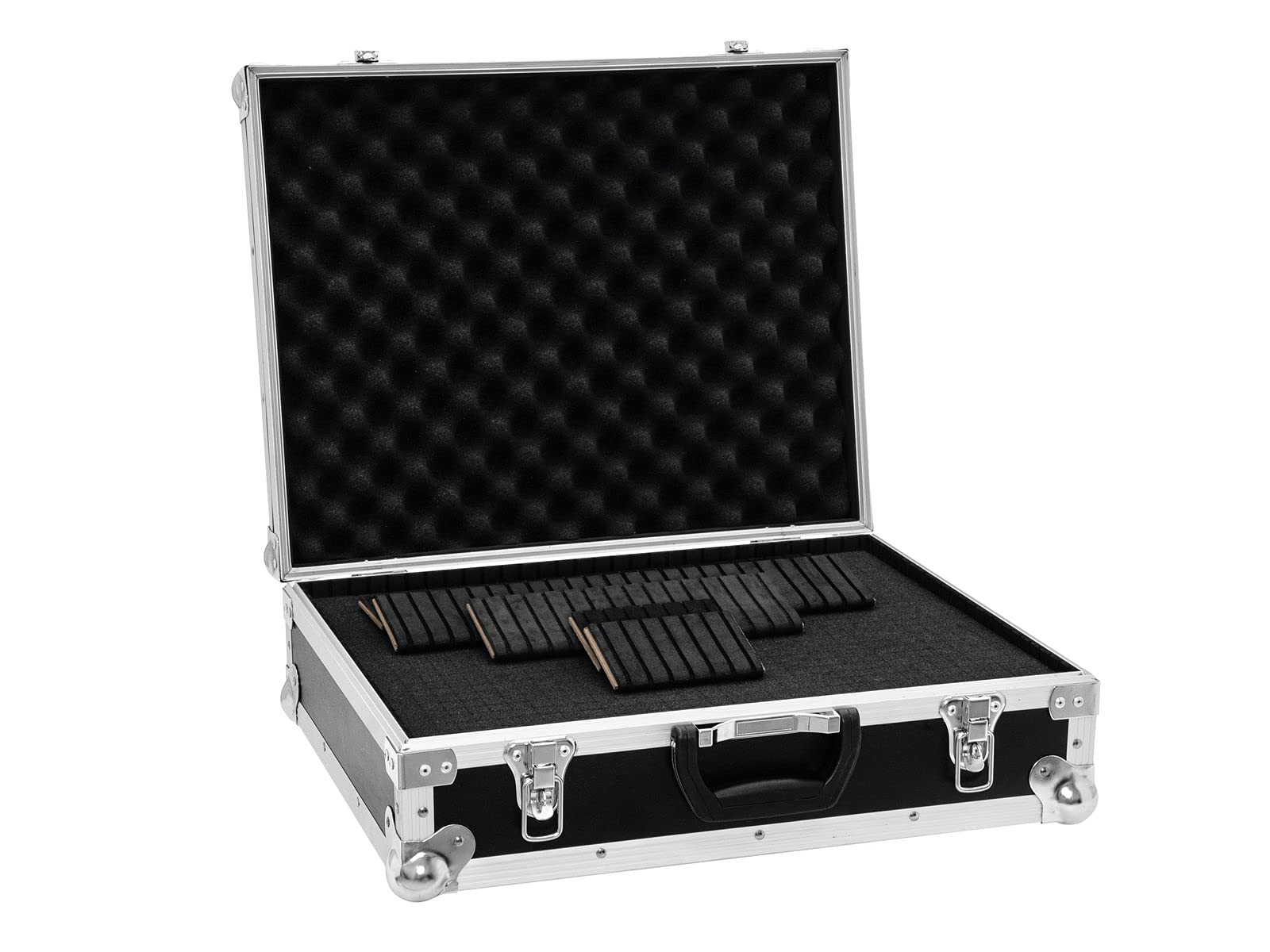 ROADINGER Universal-Koffer-Case Pick 52x42x18cm | Flightcase, universal einsetzbar, mit anpassbarem Würfelschaum und Trennwänden