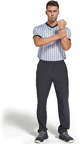 Miniatura 2 de Camisetas oficiales de árbitro de manga larga para hombre, color blanco y negro, uniforme de árbitro, baloncesto, fútbol, hockey