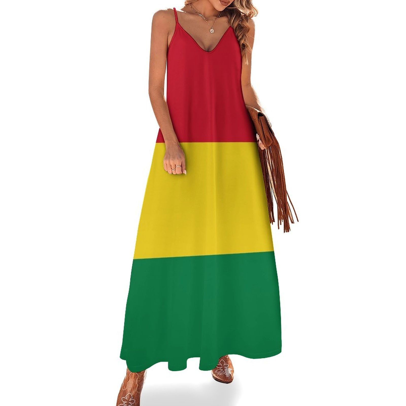 Robe longue grande taille fluide rouge pour sublimer vos formes - 8
