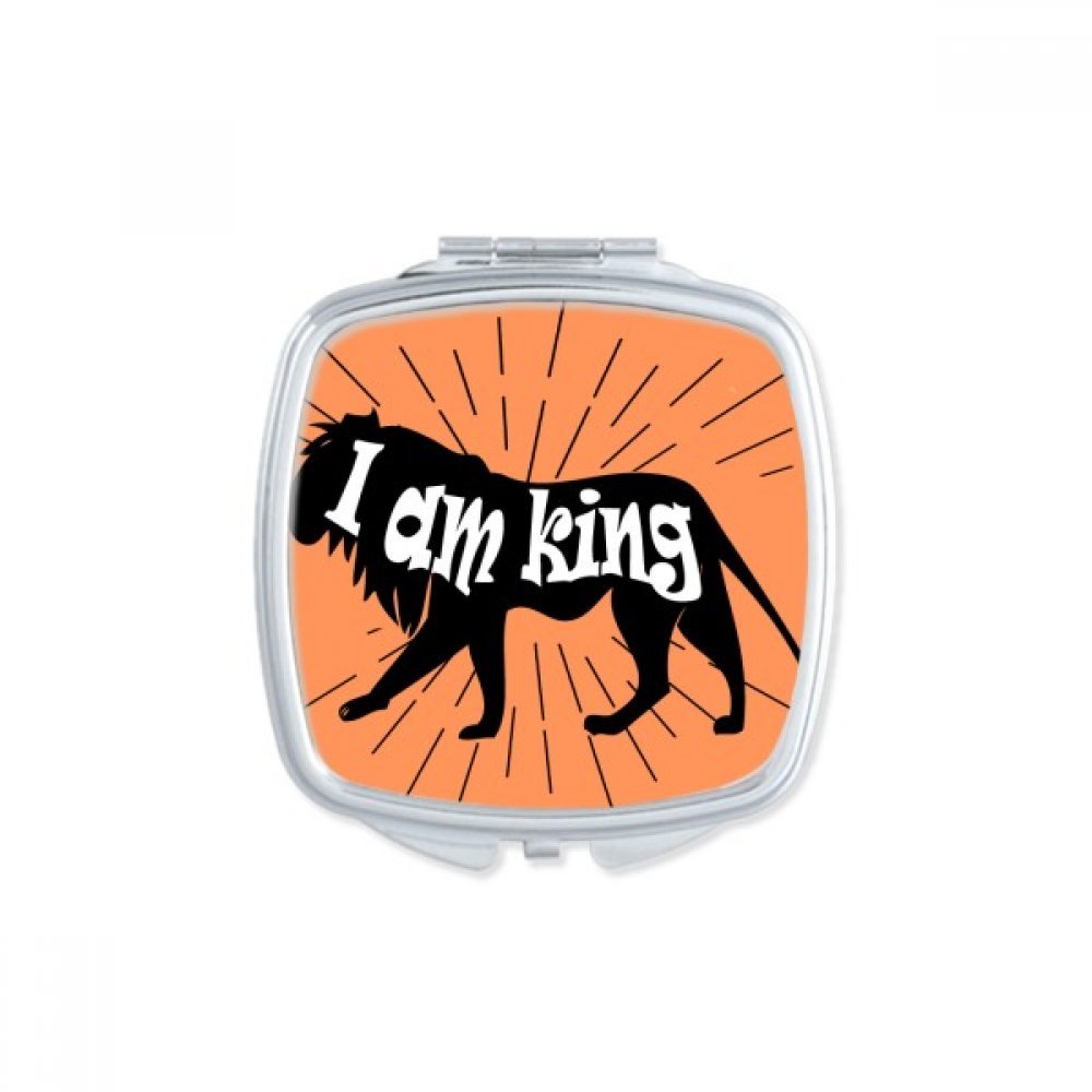 Miroir maquillage compact portable lion resout le probleme des retouches dans le noir