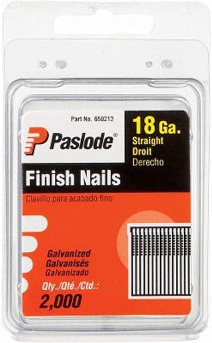 Paslode 650212 1-Inch by 18 Gauge Galvanized Brad Nail (2,000 per Box)