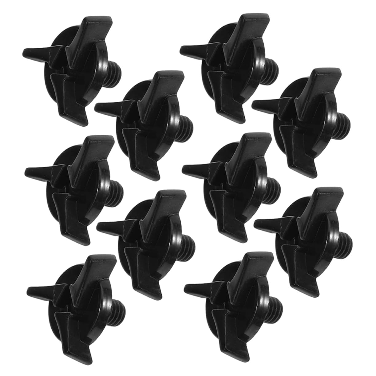 Alipis 10pcs Screws Motorbike Helmets Clip Motorcycle Detachable Visor Attachment Mount Accessory Motorcycle Helmets Replacement Visors Visor Screws Black Plastic