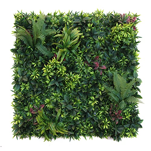 ULAND 40'x40' Artificial Greenery Hedegs Wall, Vertical & Wall Planters Faux Ivy Leaves Backdrop, Verticial Garden Privacy Fence Screen,